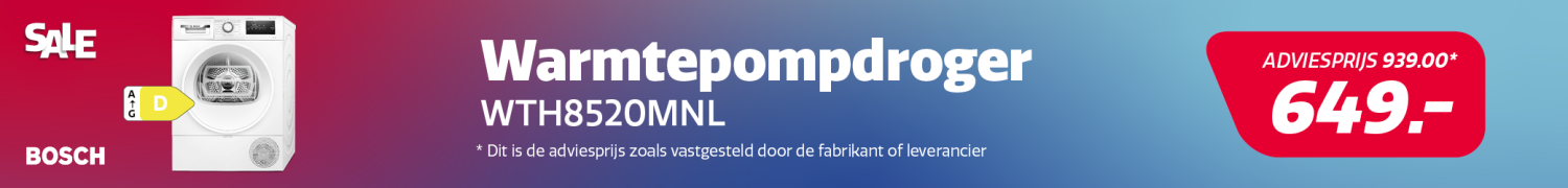 Bosch warmtepompdroger aanbieding