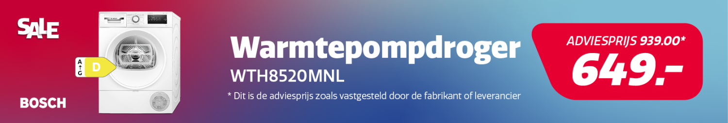 Bosch warmtepompdroger aanbieding