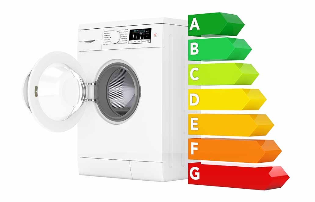 Wasmachine met alle energieklasses.