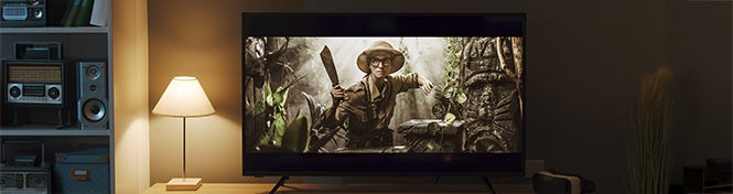 Samsung Glare Free voordeel: Altijd helder beeld tijdens het kijken van films. Samsung Glare Free voordeel: Altijd helder beeld tijdens het kijken van films.
