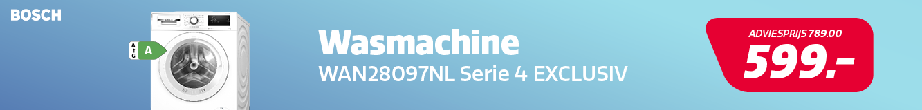 Korting op een wasmachine Serie 4 van Bosch. Korting op een wasmachine Serie 4 van Bosch.
