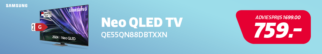 Korting op een Neo QLED TV van Samsung. Korting op een Neo QLED TV van Samsung.