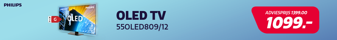 OLED televisie van Philips is aan de aanbieding bij Electro World. OLED televisie van Philips is aan de aanbieding bij Electro World.