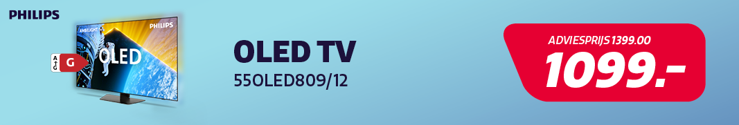 OLED televisie van Philips is aan de aanbieding bij Electro World. OLED televisie van Philips is aan de aanbieding bij Electro World.