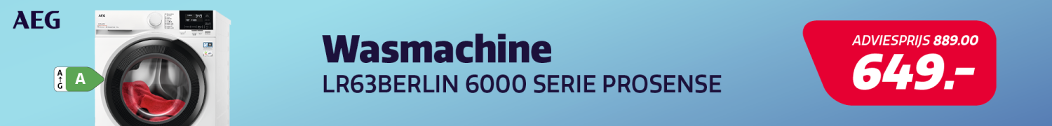 Wasmachine van AEG in de aanbieding bij Electro World. Wasmachine van AEG in de aanbieding bij Electro World.
