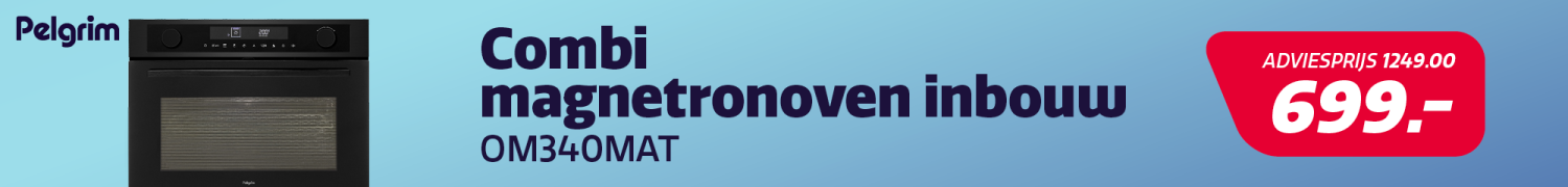Inbouw combi magnetronoven van Pelgrim in de actie bij Electro World. Inbouw combi magnetronoven van Pelgrim in de actie bij Electro World.