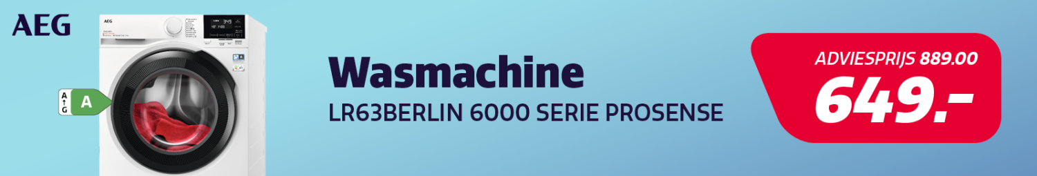 Wasmachine van AEG in de aanbieding bij Electro World. Wasmachine van AEG in de aanbieding bij Electro World.