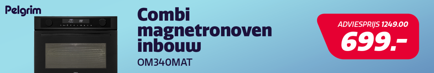 Inbouw combi magnetronoven van Pelgrim in de actie bij Electro World. Inbouw combi magnetronoven van Pelgrim in de actie bij Electro World.