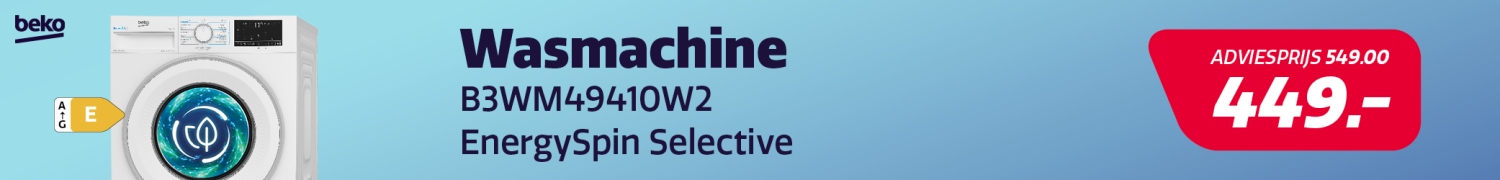 Beko wasmachine in de aanbieding bij Electro World.