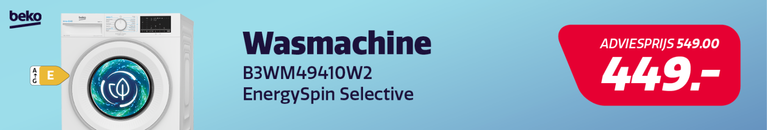 Beko wasmachine in de aanbieding bij Electro World.