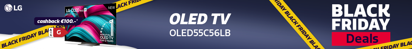 LG OLED televisie in de Black Friday actie bij Electro World. LG OLED televisie in de Black Friday actie bij Electro World.
