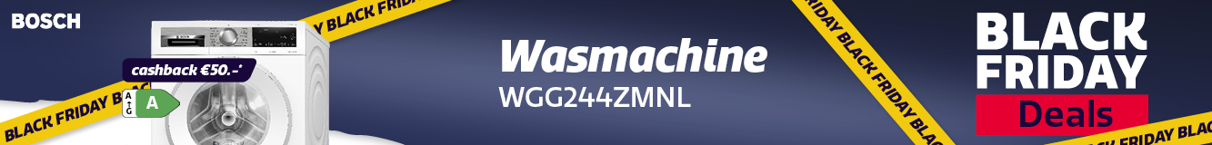 Bosch wasmachine in de Black Friday actie bij Electro World. Bosch wasmachine in de Black Friday actie bij Electro World.