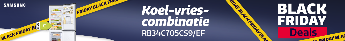 Samsung koel-vriescombinatie in de Black Friday actie bij Electro World.