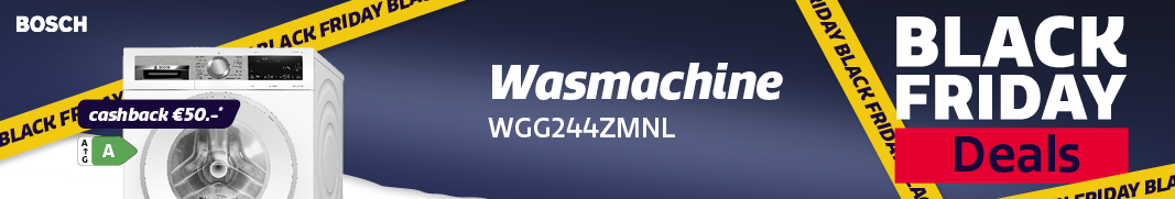 Bosch wasmachine in de Black Friday actie bij Electro World. Bosch wasmachine in de Black Friday actie bij Electro World.