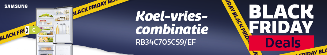 Samsung koel-vriescombinatie in de Black Friday actie bij Electro World.