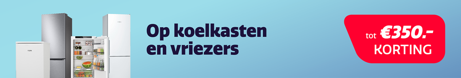 Korting op koelkasten en vriezers van Inventum, Bosch, Samsung, LG en ETNA. Korting op koelkasten en vriezers van Inventum, Bosch, Samsung, LG en ETNA.