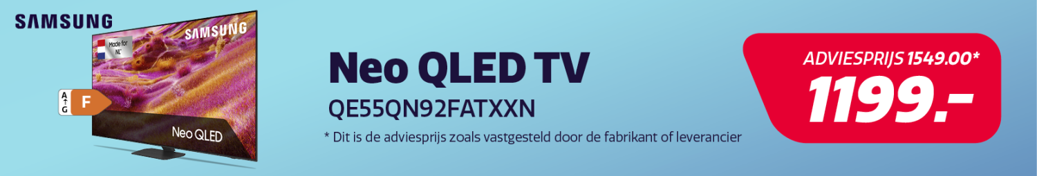 NEO QLED TV van Samsung in de aanbieding bij Electro World.
