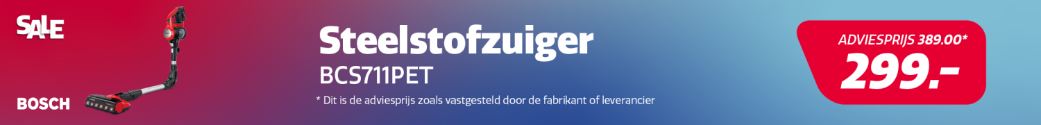 Bosch steelstofzuiger aanbieding