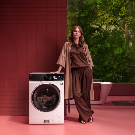 Was-droogcombinatie van AEG