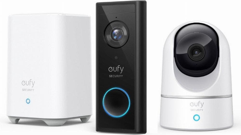 Eufy 2K Videodeurbel + 2K Beveiligingscamera + Homebase