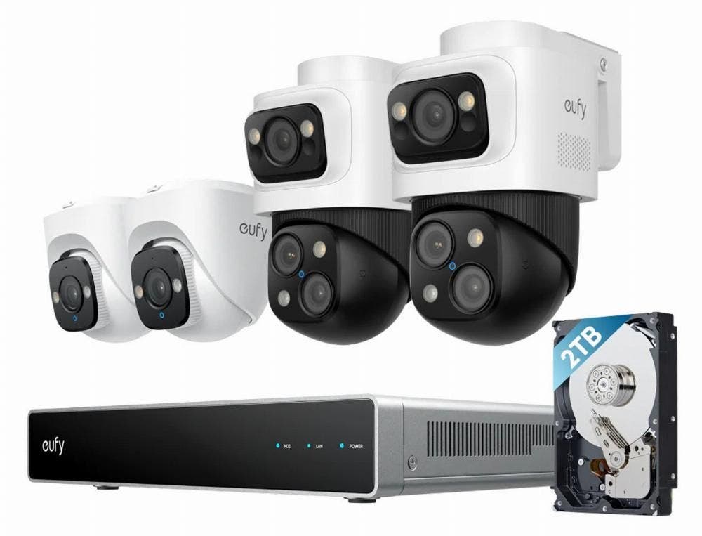 Eufy NVR Security System S4 (Bullet-PTZ + Turret Cam)