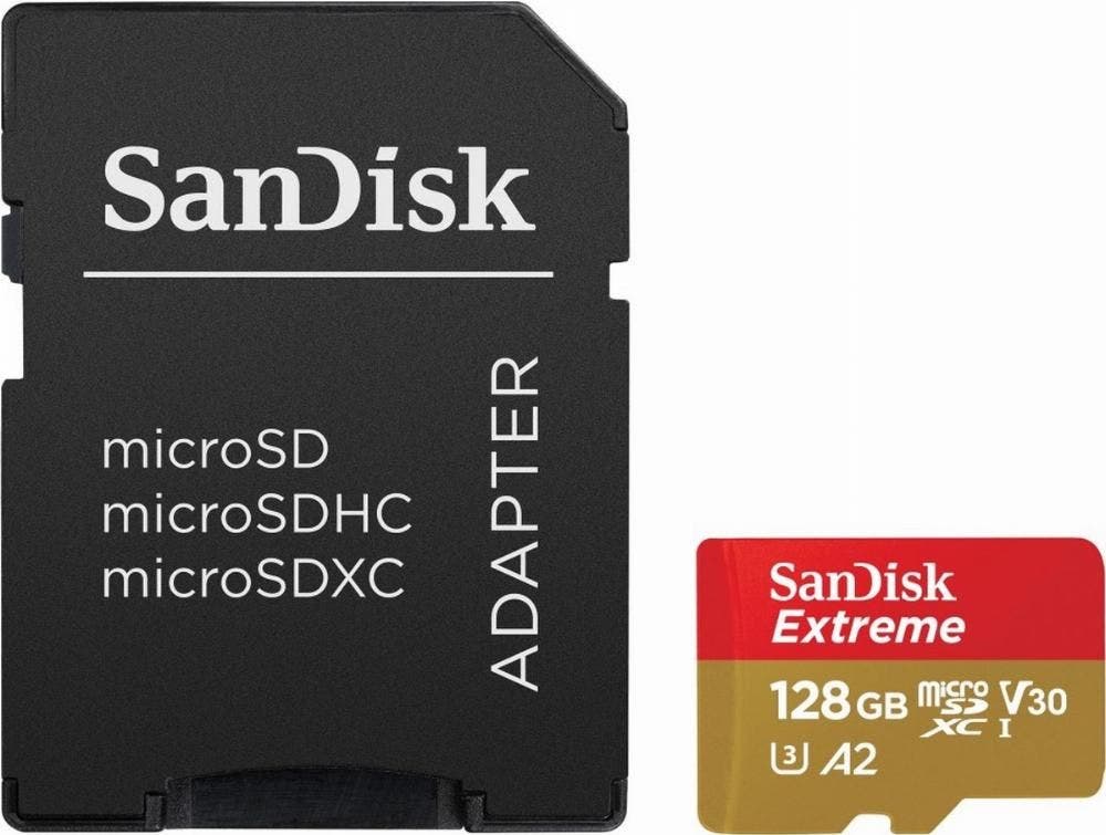 Sandisk Extreme microSDXC UHS-I KAART - 128GB