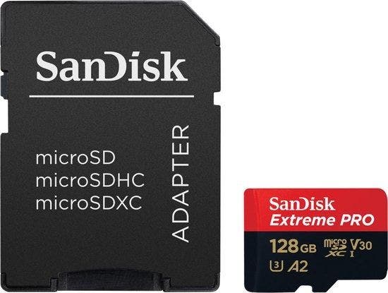 Sandisk Extreme PRO microSDXC UHS-I-KAART - 128GB
