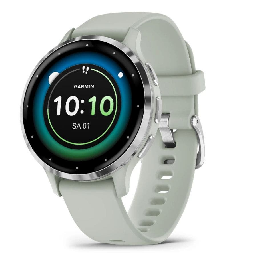 Garmin Venu 3S - Silver/Sage green