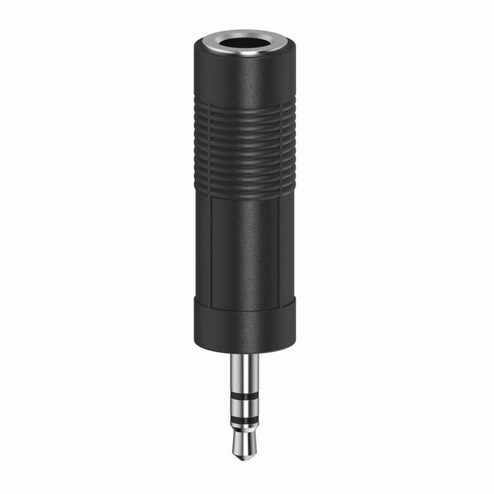 Hama 00205196 6.35mm naar 3.5mm Adapter Zwart