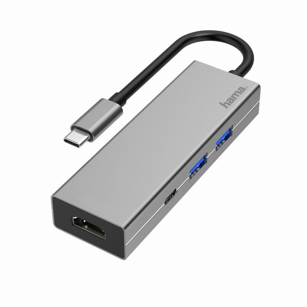 Hama 00200107 USB-C-Hub 4-Poorts