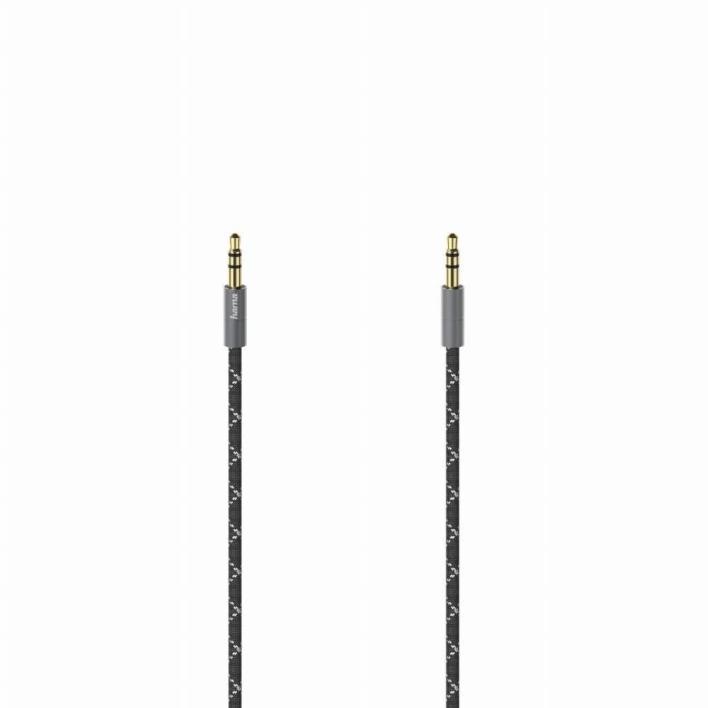 Hama 00205129 Audio kabel 0,75 m 3.5mm Zwart, Grijs