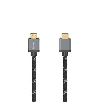 Hama 00205239 HDMI kabel 2 m Zwart, Grijs