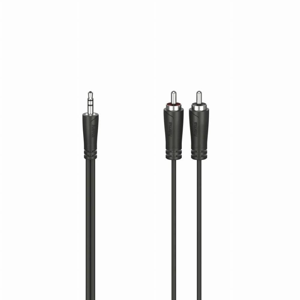 Hama 00205111 Audio kabel 3 m 3.5mm 2 x RCA Zwart