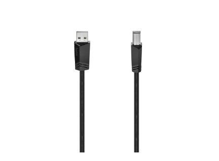 Hama 00200602 USB A naar USB B kabel 1,5 m Zwart