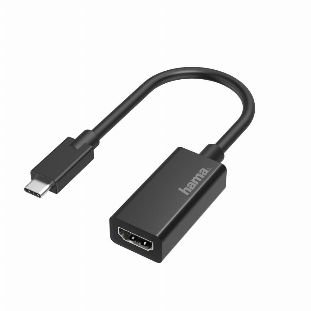 Hama 00205160 HDMI naar USB C Adapter Zwart