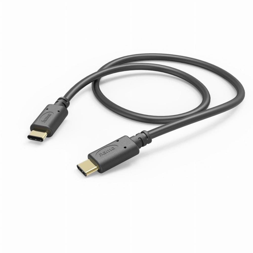 Hama USB-Kabel, USB-C naar USB-C, 1,5 m, zwart
