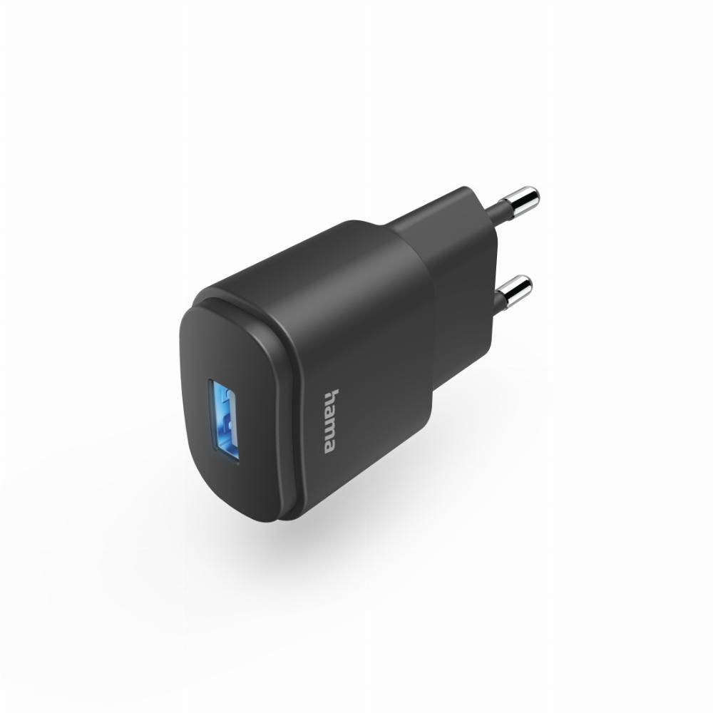 Hama USB-A-netadapter, 6 W, Zwart