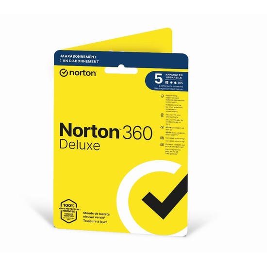 Norton 360 Deluxe - 1 User - 5 Devices- 12 Maanden