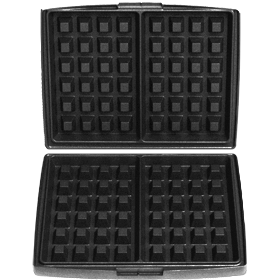 Fritel Set bakplaten voor Brusselse en Luikse wafel 4x6
