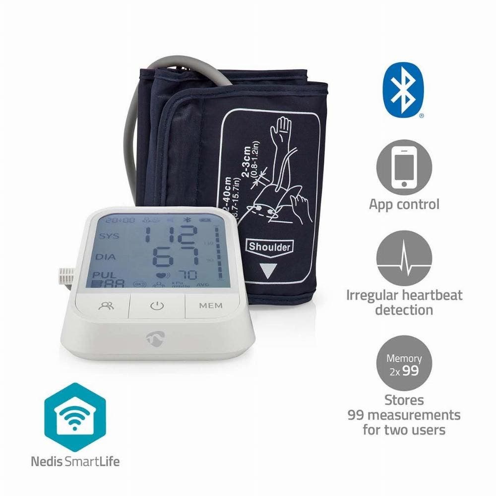 Nedis SmartLife Bloeddrukmeter