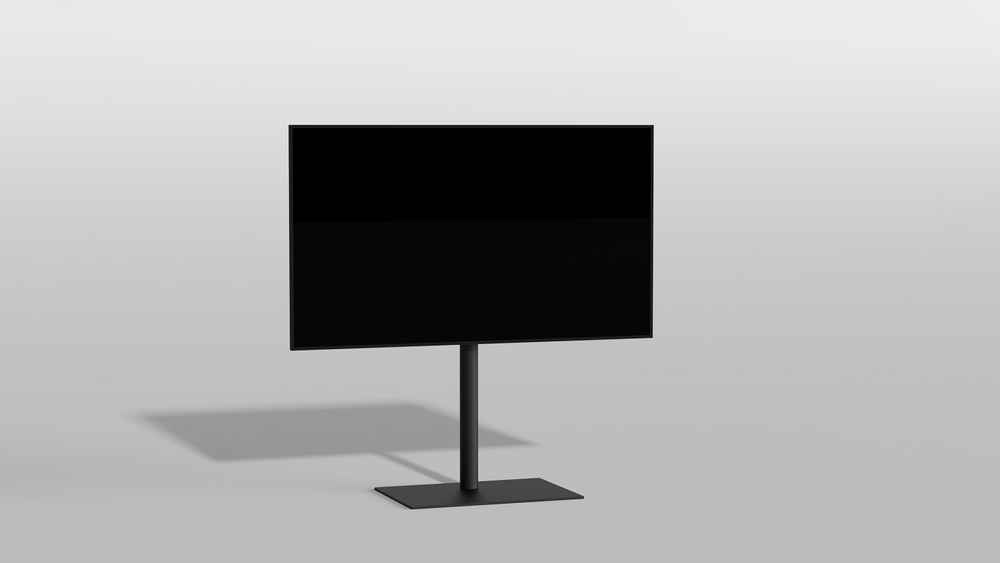 Cavus VLOERSTANDAARD SQUARE ZWART 100 CM MULTIFIT VESA