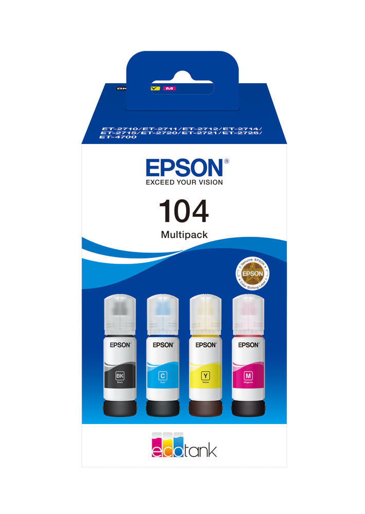 Epson 104 ECOTANK 4-COLOUR MULTIPACK