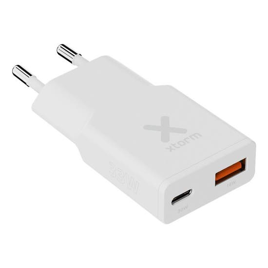 Xtorm Go2 Charger, 1xUSB-C/1xUSB-A, 33 W, wit