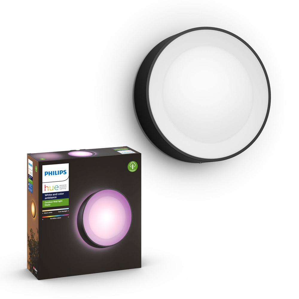 Philips DAYLO HUE WACA WALL LANTERN BLACK 1X15W