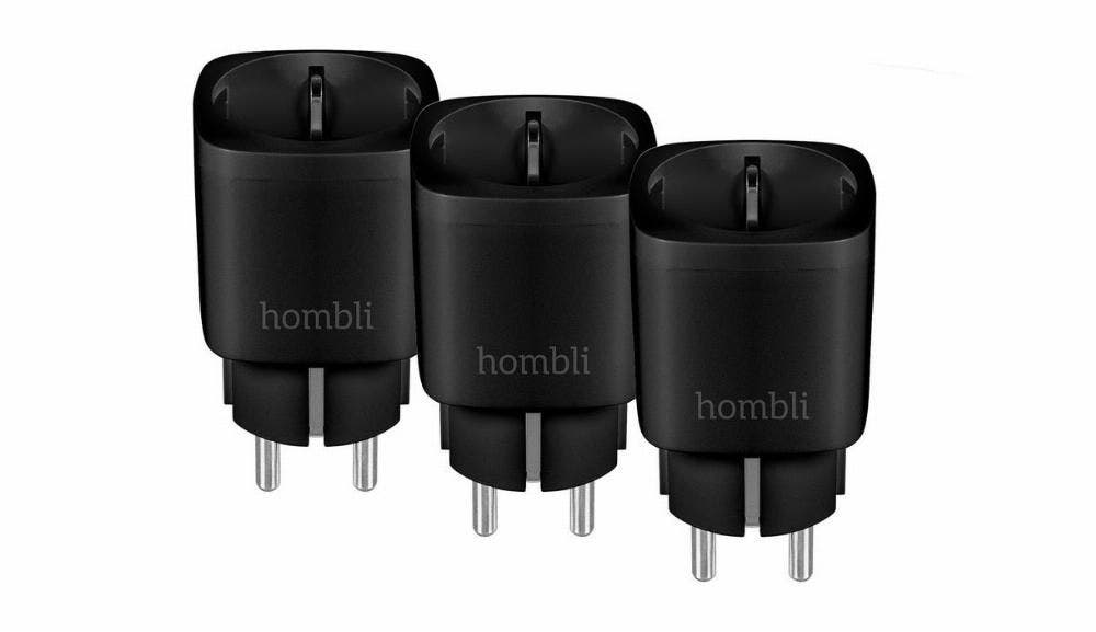 Hombli Slimme Stekker Energiemeter Zwart 3 stuks