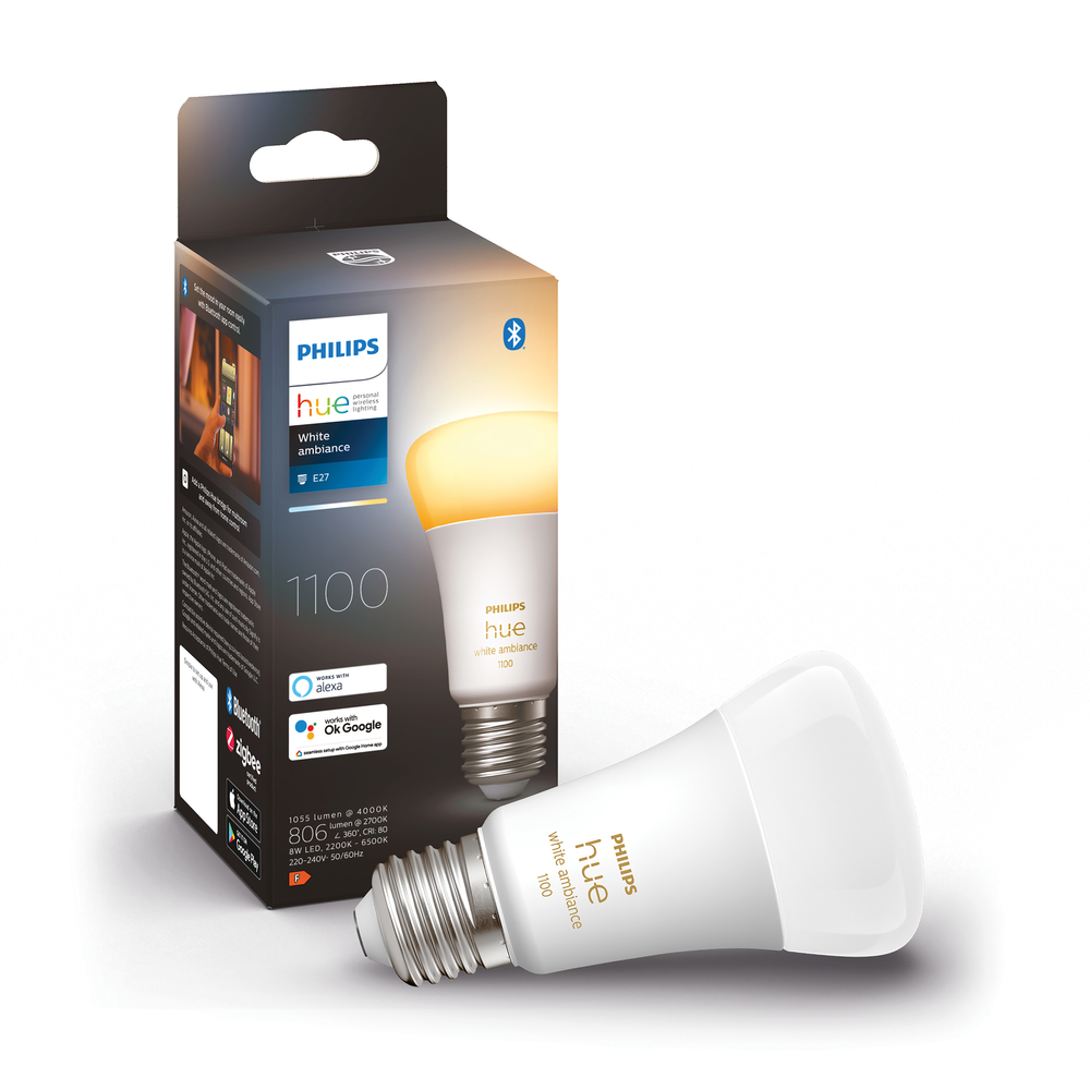 Philips HUE WHITE AMBIANCE 8W A60 E27 EU 1-PACK