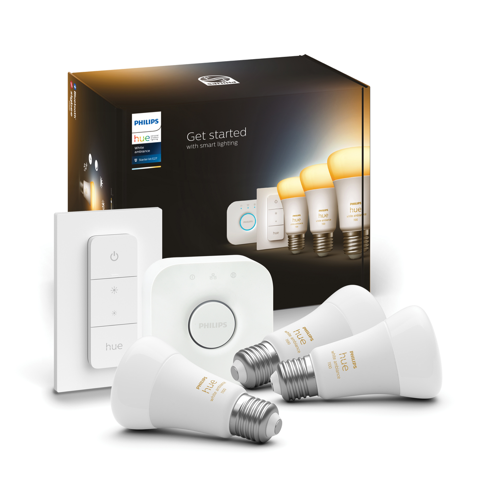 Philips HUE WHITE AMBIANCE 8W A60 E27 EU STARTERKIT