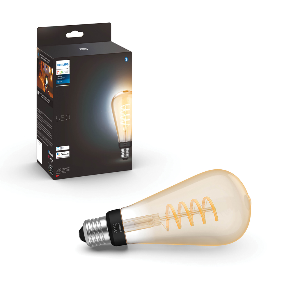 Philips HUE WHITE AMBIANCE 7W FILAMENT ST64 E27 EUR