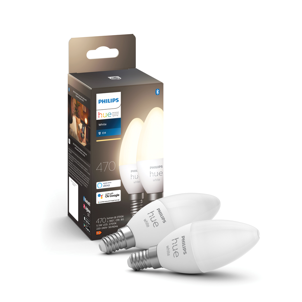 Philips HUE WHITE 5.5W B39 E14 EU 2-PACK