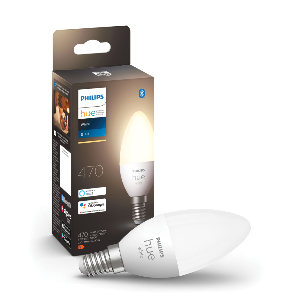 Philips Hue kaarslamp - warmwit licht - 1-pack - E14